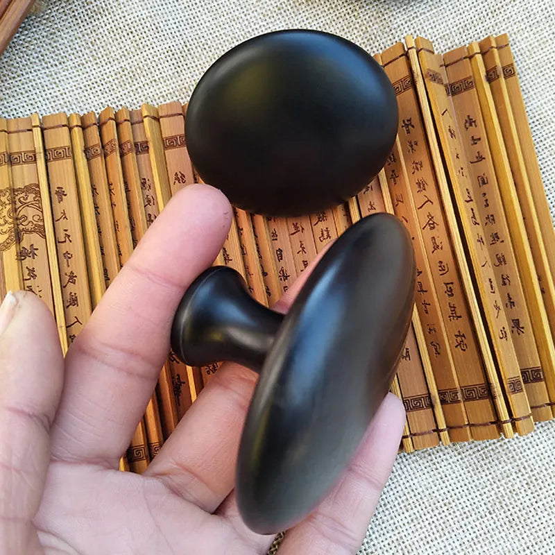 Smooth Mushroom-Shaped Lava Basalt Stone – Hot Stone for Facial & Body Massage Therapy