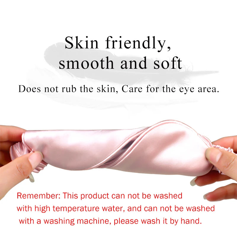 100% Pure Silk Double-Sided Eye Mask – Luxury Sleep Shade for Light Blocking & Comfort - Image 6