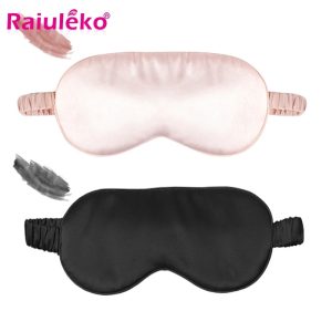 100% Pure Silk Double-Sided Eye Mask β Luxury Sleep Shade for Light Blocking & Comfort