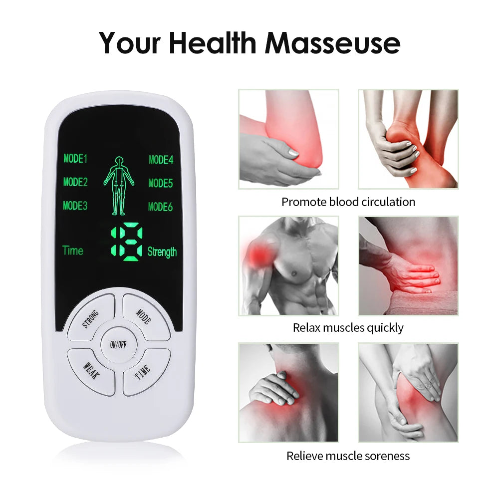 EMS Pulse Electric Muscle Stimulator – Digital TENS Physiotherapy Massager - Image 2