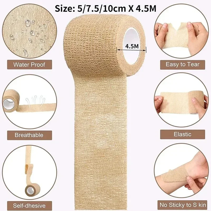 Sports Elastic Tape Bandage – Self-Adhesive Wrap for Joint, Tattoo & Pet Protection - Image 5