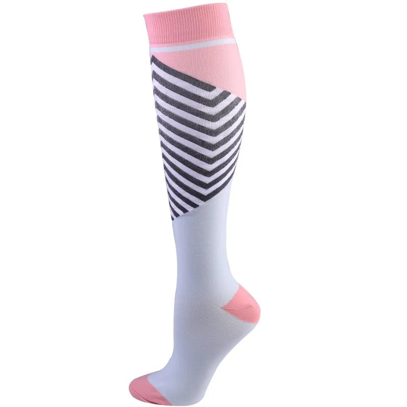 20–30mmHg Compression Socks – Pink Knee-High Stockings for Varicose Veins, Pain Relief & Circulation Support - Image 16