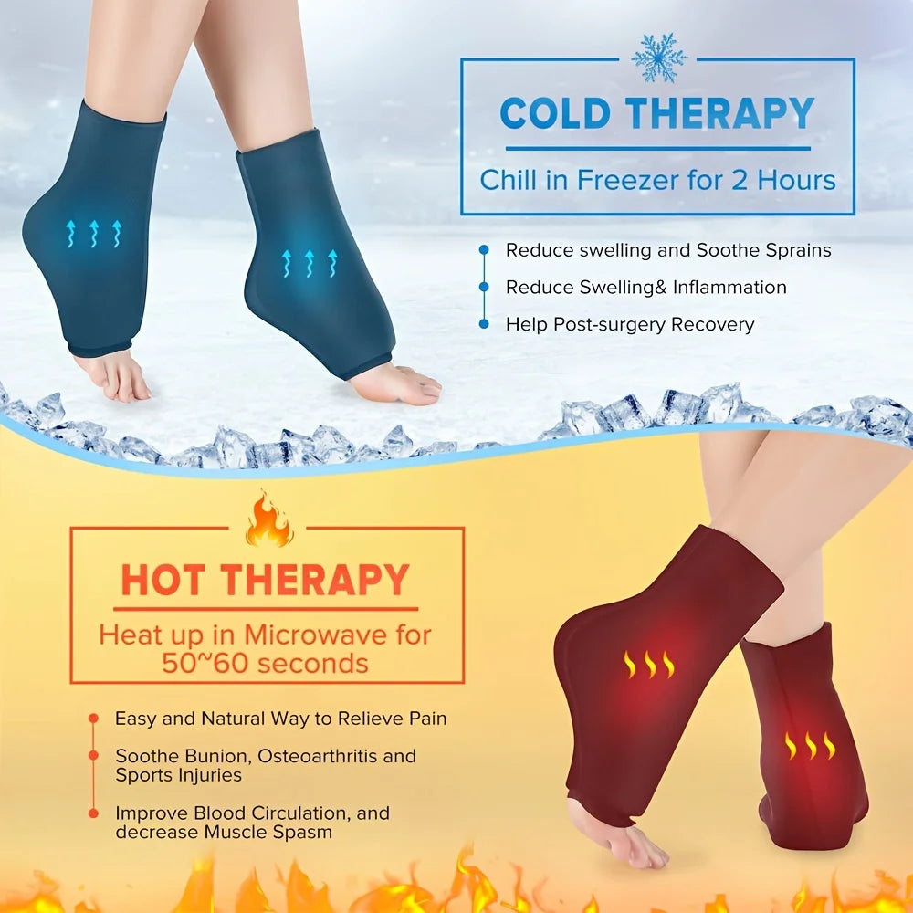 Ankle Ice Pack Wrap – Stretchable Cold Compress for Injury & Pain Relief - Image 6