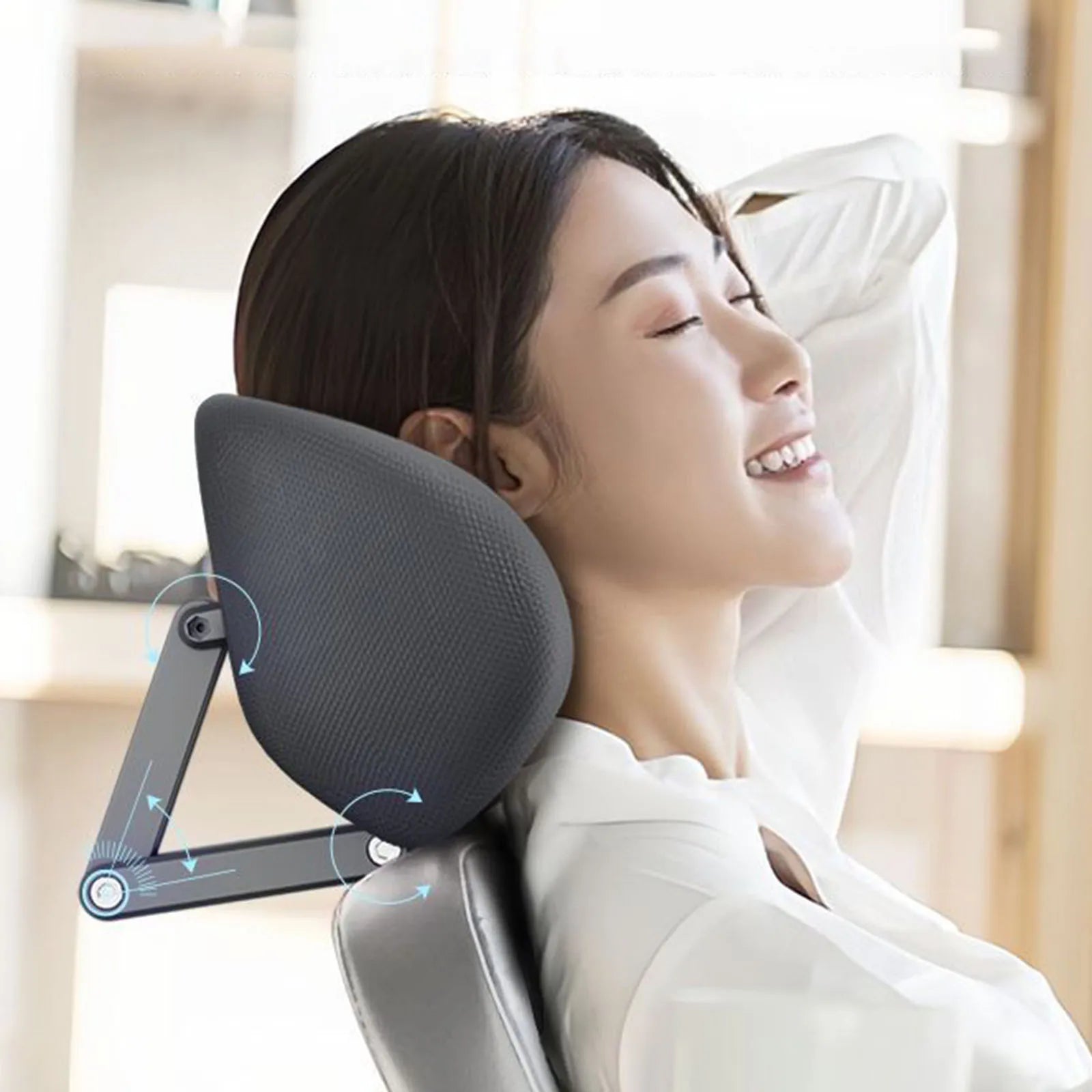 Ergonomic Chair Neck Pillow – Universal Headrest Cushion for Office Chairs - Image 2
