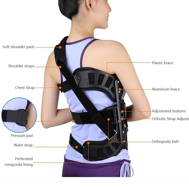 Scoliosis Brace Posture Corrector – Adjustable Spinal Orthosis for Postoperative Back Recovery (Left/Right Side) - Image 5