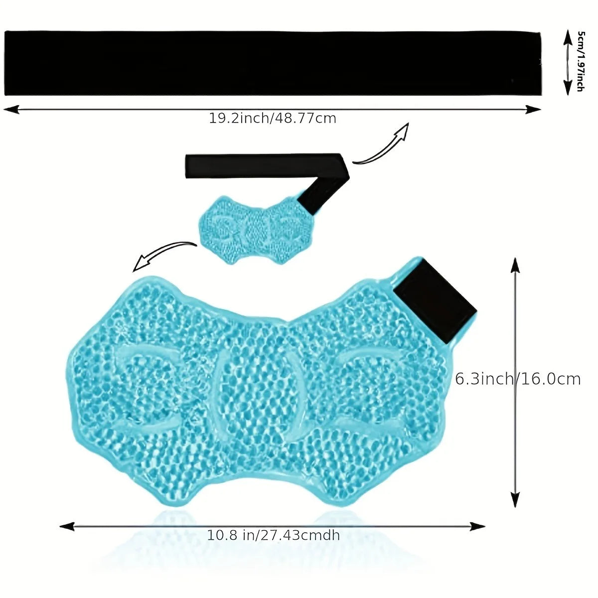 Ankle/Sports Foot Ice Pack – Hot & Cold Gel Pack with Adjustable Strap for Myofascial Relief & Foot Care - Image 2