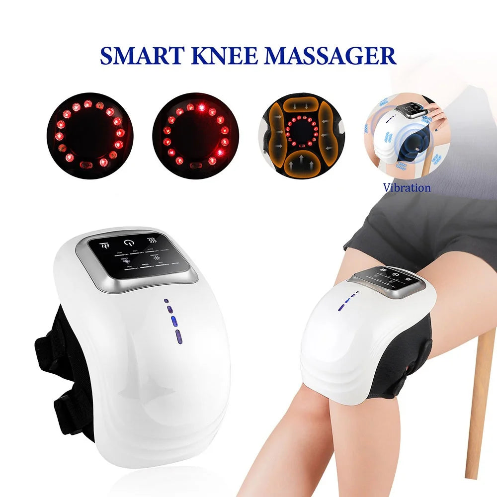 Foreverlily Smart Knee Massager – Electric Vibration & Air Pressure Therapy for Knee, Elbow, and Shoulder
