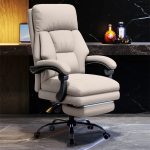 High Back Executive Office Chair – Comfortable Swivel Gaming & Work Chair with Footrest