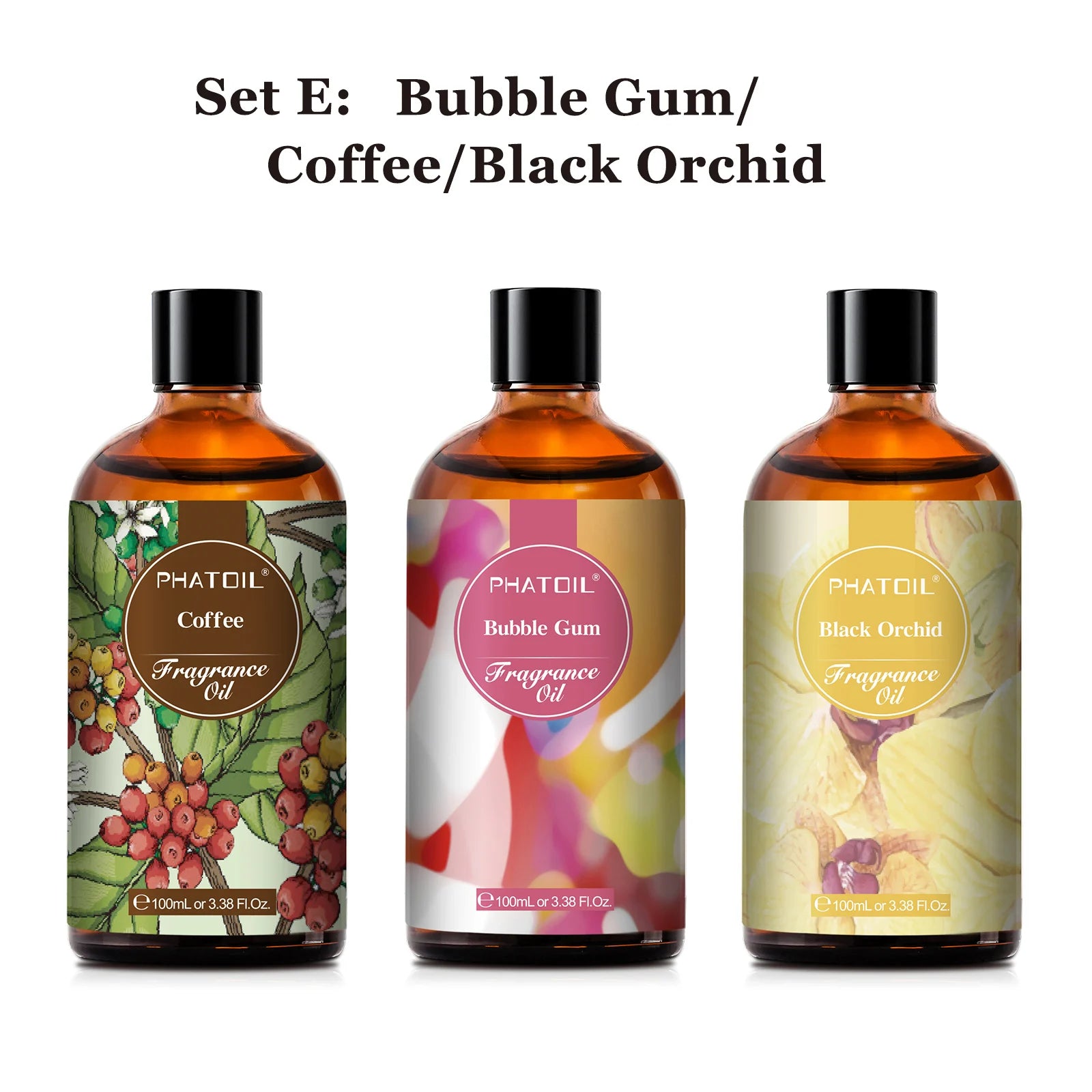 PHATOIL 100ml Fragrance Oil – Coconut & Vanilla, Bubble Gum, Sea Breeze & White Musk Scents - Image 12