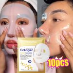 10PCS Collagen Anti-Wrinkle Facial Mask – Korean Skincare for Firming, Moisturizing & Brightening