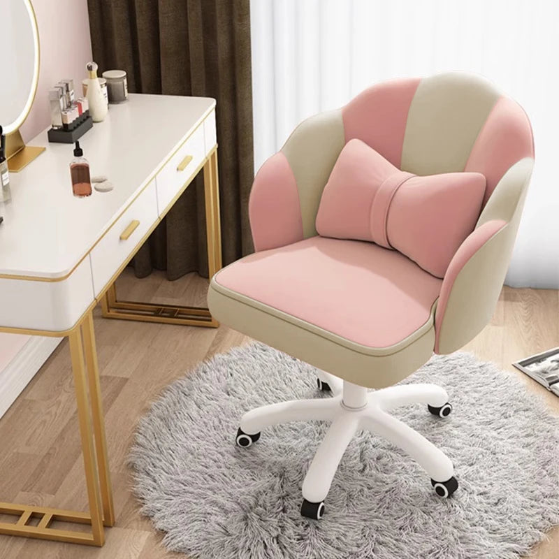 Cute Petal Velvet Desk Chair – Butterfly Design with Bow Cushion - Image 10