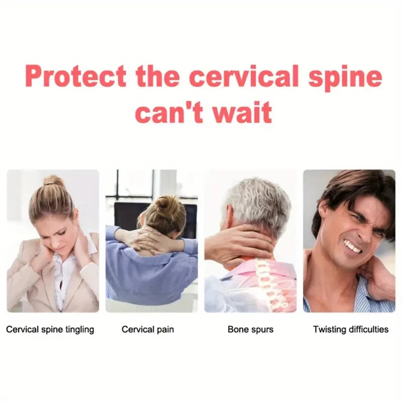 Self-Heating Magnetic Neck Support Brace – Medium Soft Portable Cervical Pillow with Spontaneous Heat Therapy - Image 4