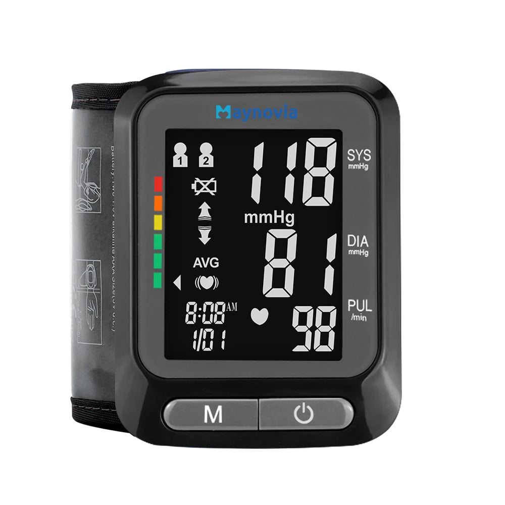 Sejoy Sphygmomanometer – LCD Portable Digital Wrist Blood Pressure Monitor