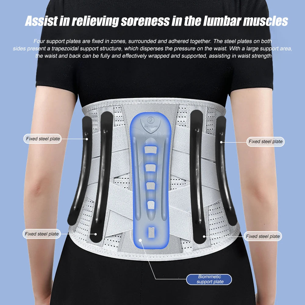 Lower Back Brace with Lumbar Pad – Ergonomic Support for Pain Relief - Image 2