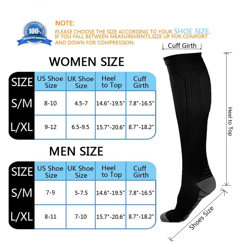 49 Styles Sports Compression Socks – Unisex Running, Cycling & Travel Support Socks - Image 2