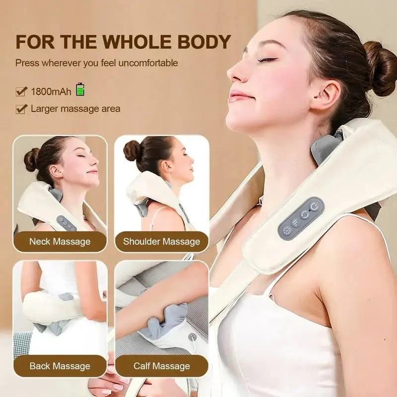 Shiatsu Neck & Shoulder Massager with Heat – Full Back Muscle Relief - Image 6