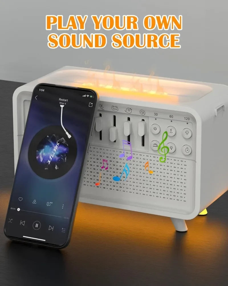 4-in-1 HiFi Bluetooth Speaker – White Noise Sleep Aid, Night Light & Humidifier - Image 4