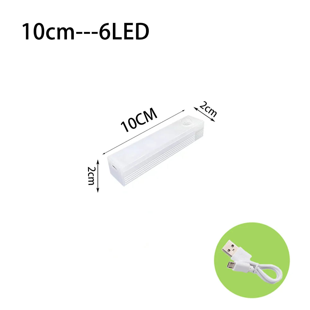 LED Motion Sensor Night Light – Type-C Rechargeable, Wireless Backlight for Cabinet, Wardrobe, Staircase & Kitchen - Image 8