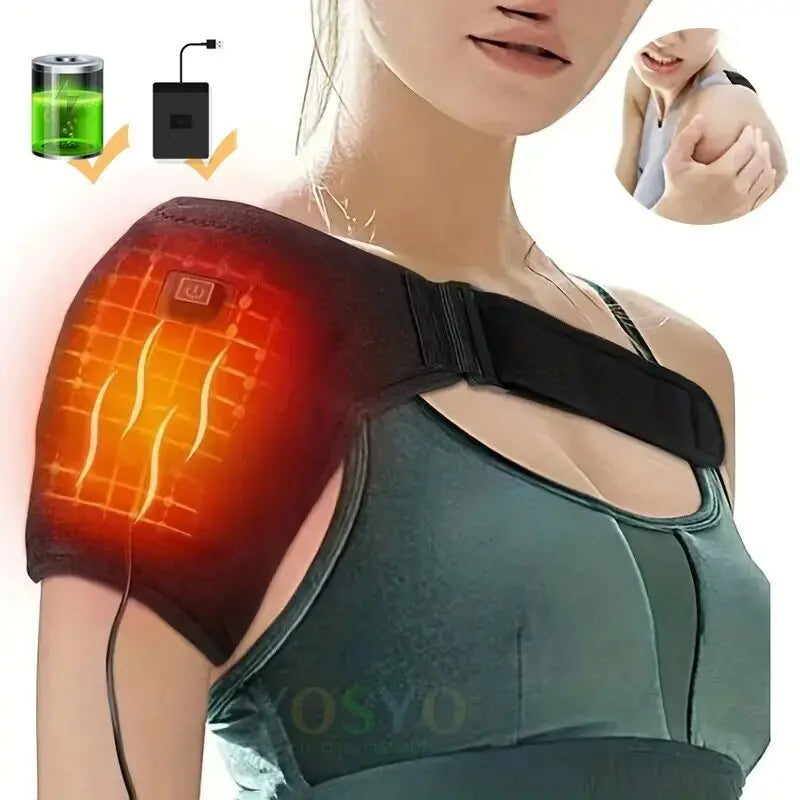 Heating Shoulder Support Belt – Adjustable Temperature Therapy for Pain Relief & Muscle Relaxation - Image 7