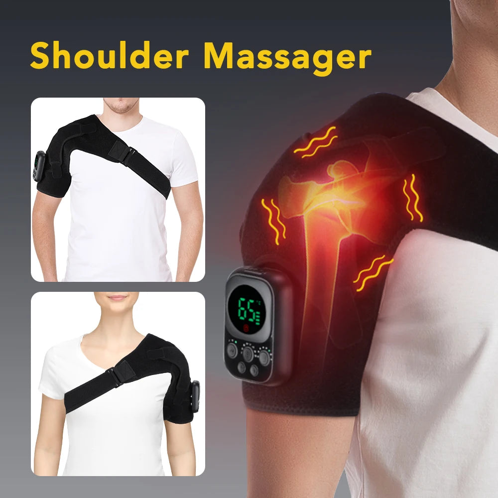 Wireless Shoulder Massager – Detachable Heating & Vibration Massage Belt for Shoulder & Knee - Image 2