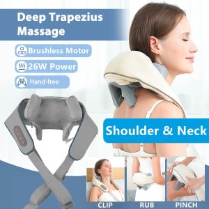 Foreverlily 26W Wireless Neck and Shoulder Massager