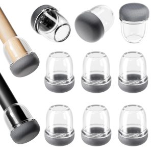 16PCS Round Chair Leg Floor Protectors – Graphene Nylon Bottom Pads for Smooth, Hair-Free Gliding