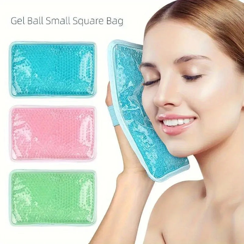 Double-Sided Pillow Gel Bag – Hot & Cold Compress with Strap, Handheld Ice & Heating Pack
