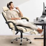 6-Point Massage Executive Office Chair – Heated Recliner with Footrest