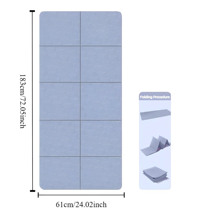 Foldable Yoga Mat – Eco-Friendly, Double-Sided Non-Slip Travel Mat for Pilates, Dance & Floor Workouts - Image 9